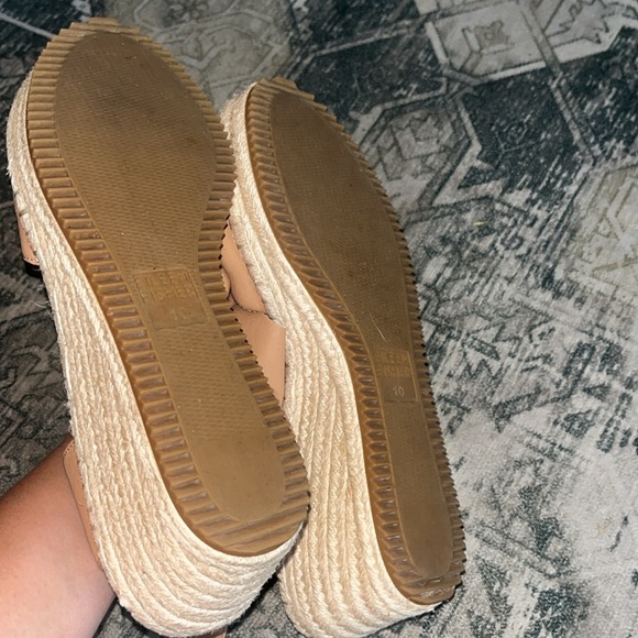 Eileen Fisher women’s Willow Tumbled Leather Wedge Espadrille size 11 - Picture 8 of 8